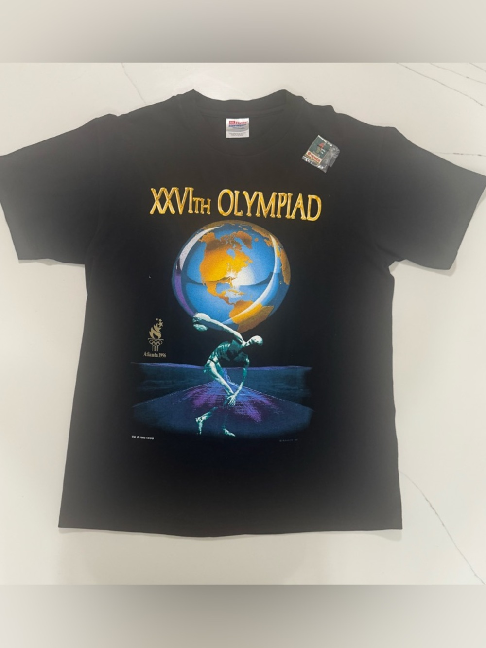 🔥 Vintage 1996 Atlanta Olympics Tee – Single Stitch  Graphic tee 🌍